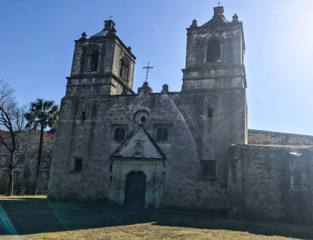Mission Concepcion in the early morning sun